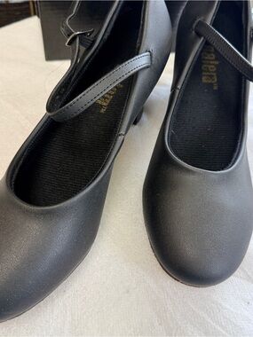 balera Black Heels with Buckle Strap Character Shoes size 8